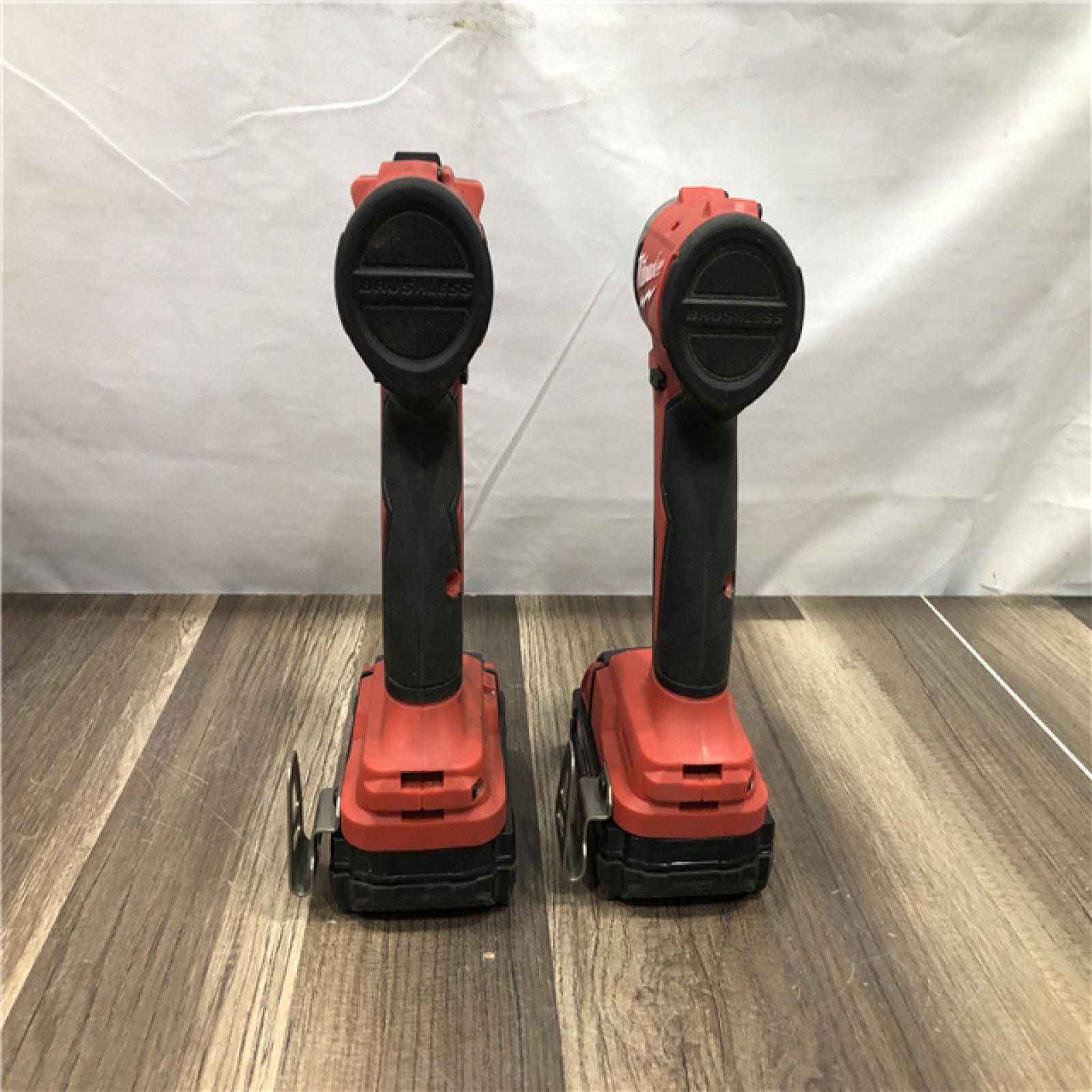 AS-IS Milwaukee 18V Lithium-Ion Brushless Cordless Compact Drill/Impact Combo Kit