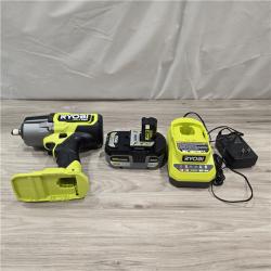 AS-IS ONE+ 18V Cordless 4-Mode 1/2 in. High Torque Impact Wrench Kit