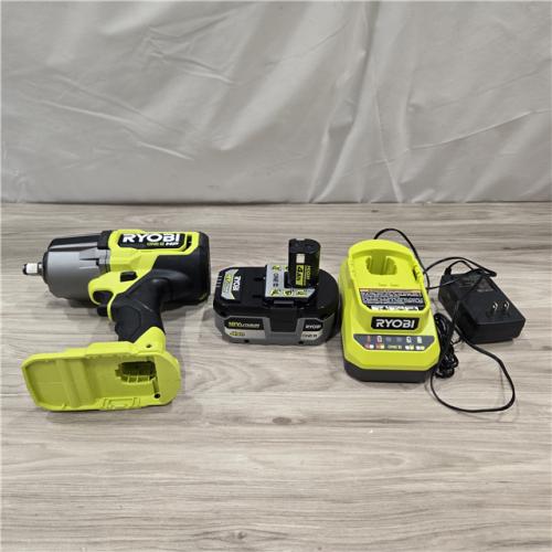 AS-IS ONE+ 18V Cordless 4-Mode 1/2 in. High Torque Impact Wrench Kit