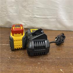 AS-IS DEWALT FLEXVOLT 20V/60V MAX Lithium-Ion 6.0Ah Battery Pack with 6 Amp Output Charger