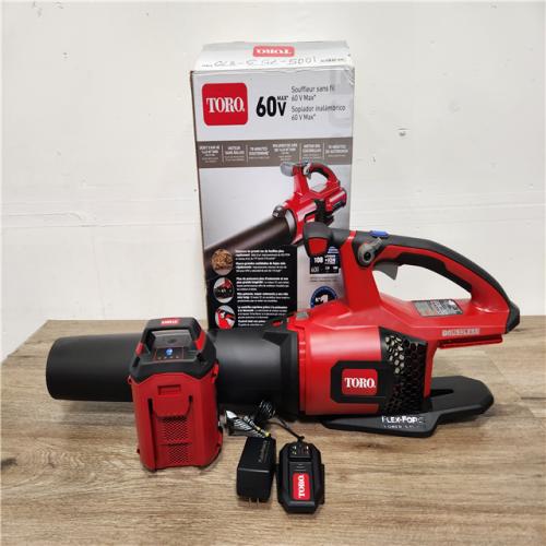 Phoenix Location NEW Toro Flex-Force 60-volt Max 565-CFM 110-MPH Battery Handheld Leaf Blower 2 Ah (Battery and Charger Included)
