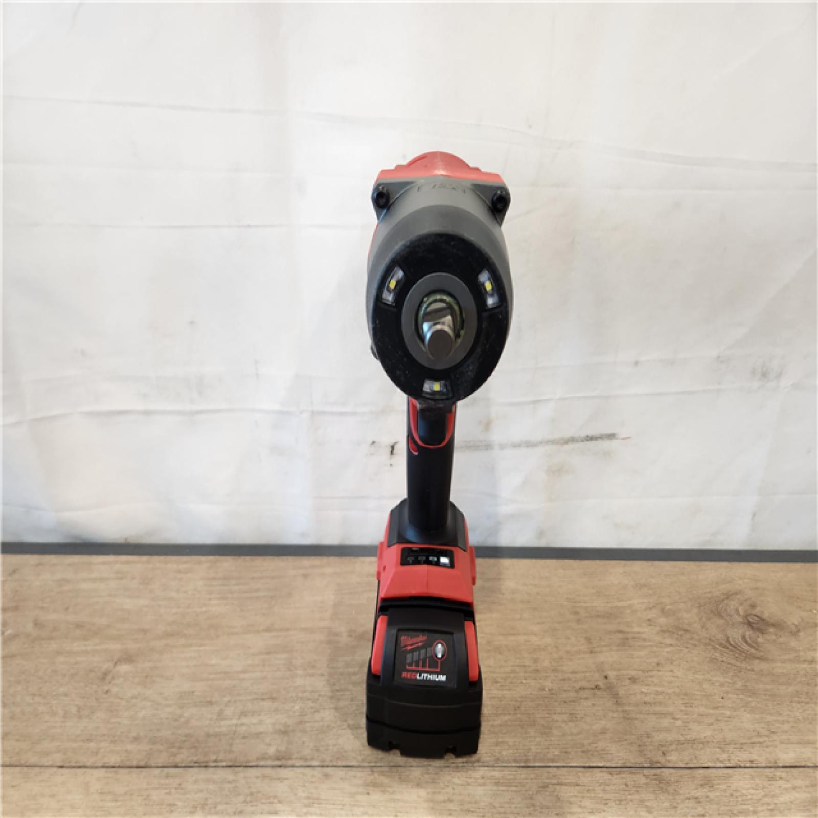 AS-IS- Milwaukee FUEL 18V Lithium-Ion Brushless Cordless 1/2 in. Impact Wrench w/Friction Ring Kit