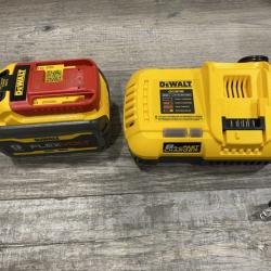 AS-IS DEWALT 20V/60V MAX FLEXVOLT Lithium-Ion 9.0Ah Battery and Charger Starter Kit