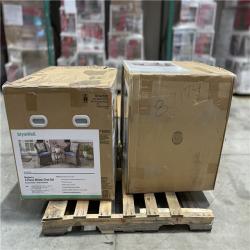 DALLAS LOCATION- StyleWell Mayberry 3-Piece Metal Outdoor Bistro Set with Lake Cushions (2 UNITS)