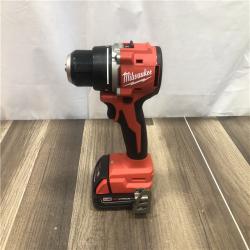 AS-IS Milwaukee 18V Lithium-Ion Brushless Cordless 1/2 in. Compact Drill/Driver Kit