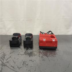 AS-IS- M18 18-Volt Lithium-Ion XC Starter Kit with Two 5.0Ah Batteries and Charger