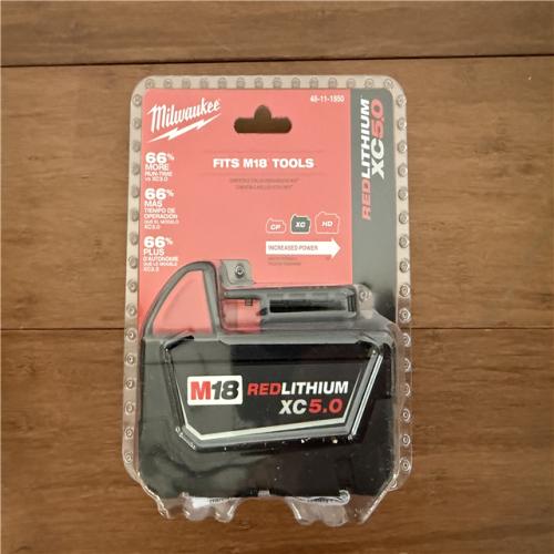 CALIFORNIA NEW SEALED MILWAUKEE M18 RED LITHIUM XC 5.0 BATTERY (1)