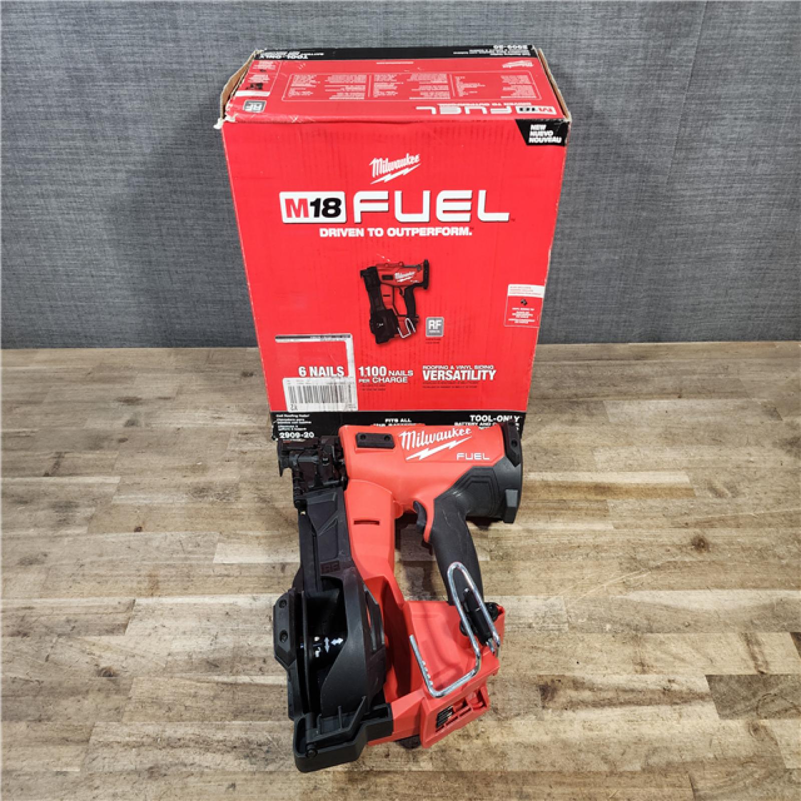 HOUSTON LOCATION - AS-IS Milwaukee FUEL 18-Volt Lithium-Ion Brushless Cordless Coil Roofing Nailer (Tool Only)