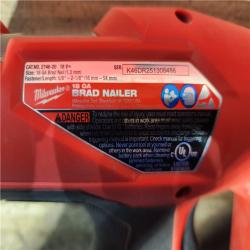 HOUSTON LOCATION - AS-IS Milwaukee FUEL 18-Volt Lithium-Ion Brushless Cordless Gen II 18-Gauge Brad Nailer (Tool-Only)