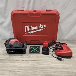 AS-IS Milwaukee-3632-21 M12 Green Beam Laser 360° 3-Plane Kit