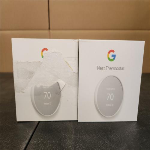 Phoenix AS-IS Google Nest Thermostat - Smart Programmable Wi-Fi Thermostat - (2-Pack)