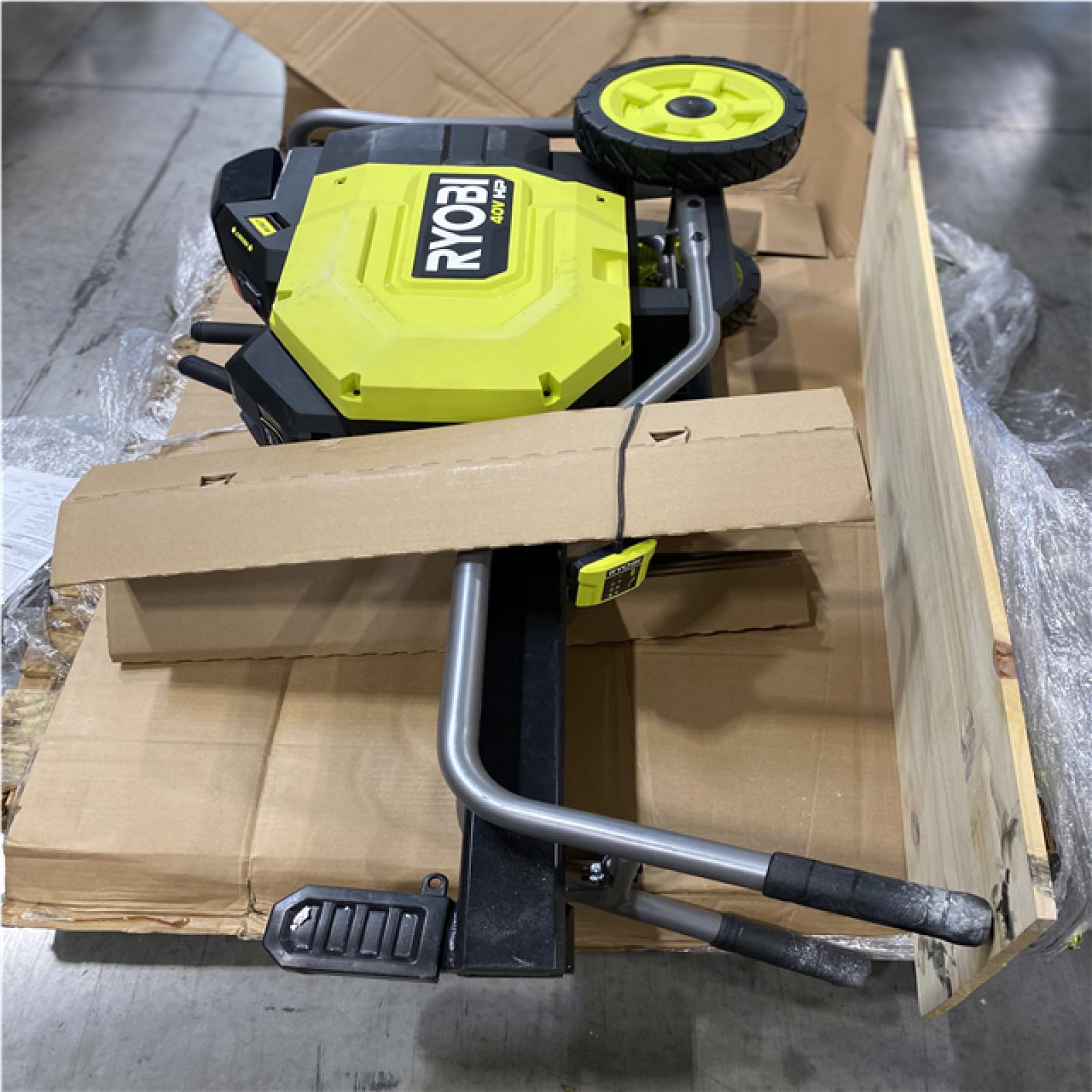 DALLAS LOCATION- AS-IS RYOBI 40V HP Brushless 12-Ton Kinetic Battery Electric Log Splitter And Charger