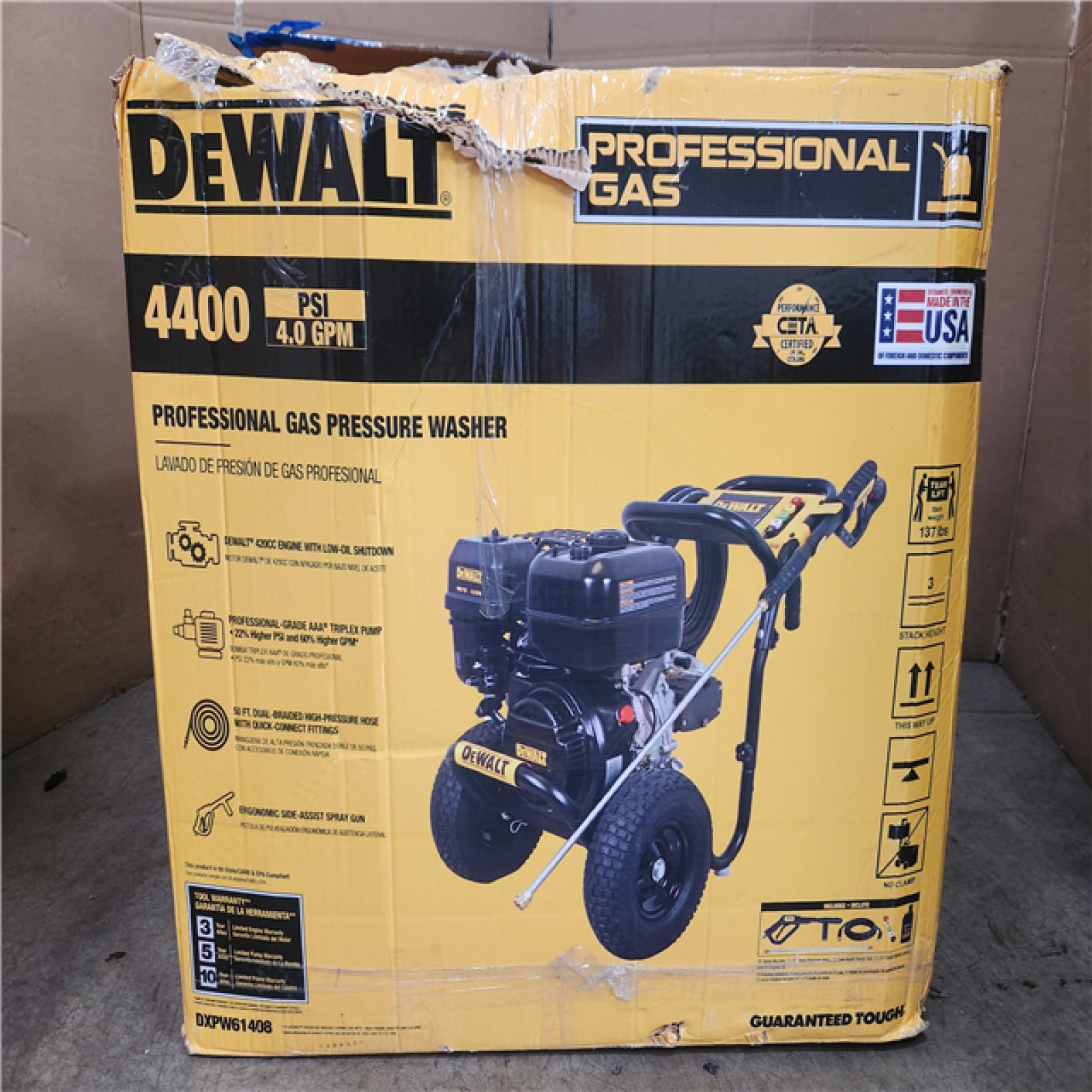 Phoenix NEW DEWALT 4400 PSI 4.0 GPM Cold Water Gas Pressure Washer