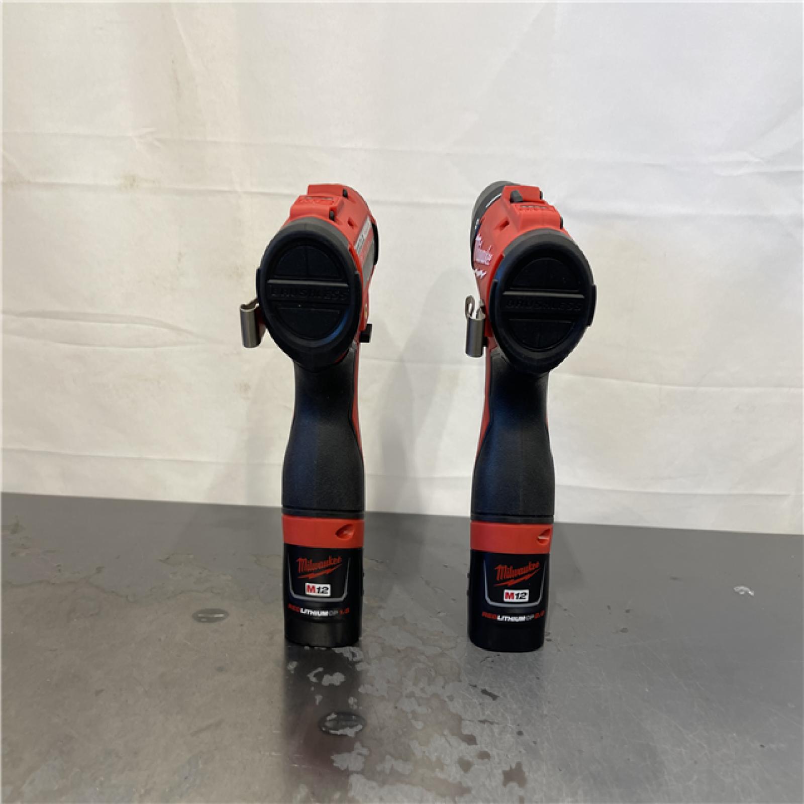 AS-IS- Milwaukee M12 Cordless Brushless 2 Tool Combo Kit