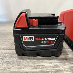 AS-IS Milwaukee 18-Volt Lithium-Ion XC Starter Kit with One 5.0Ah Battery and Charger