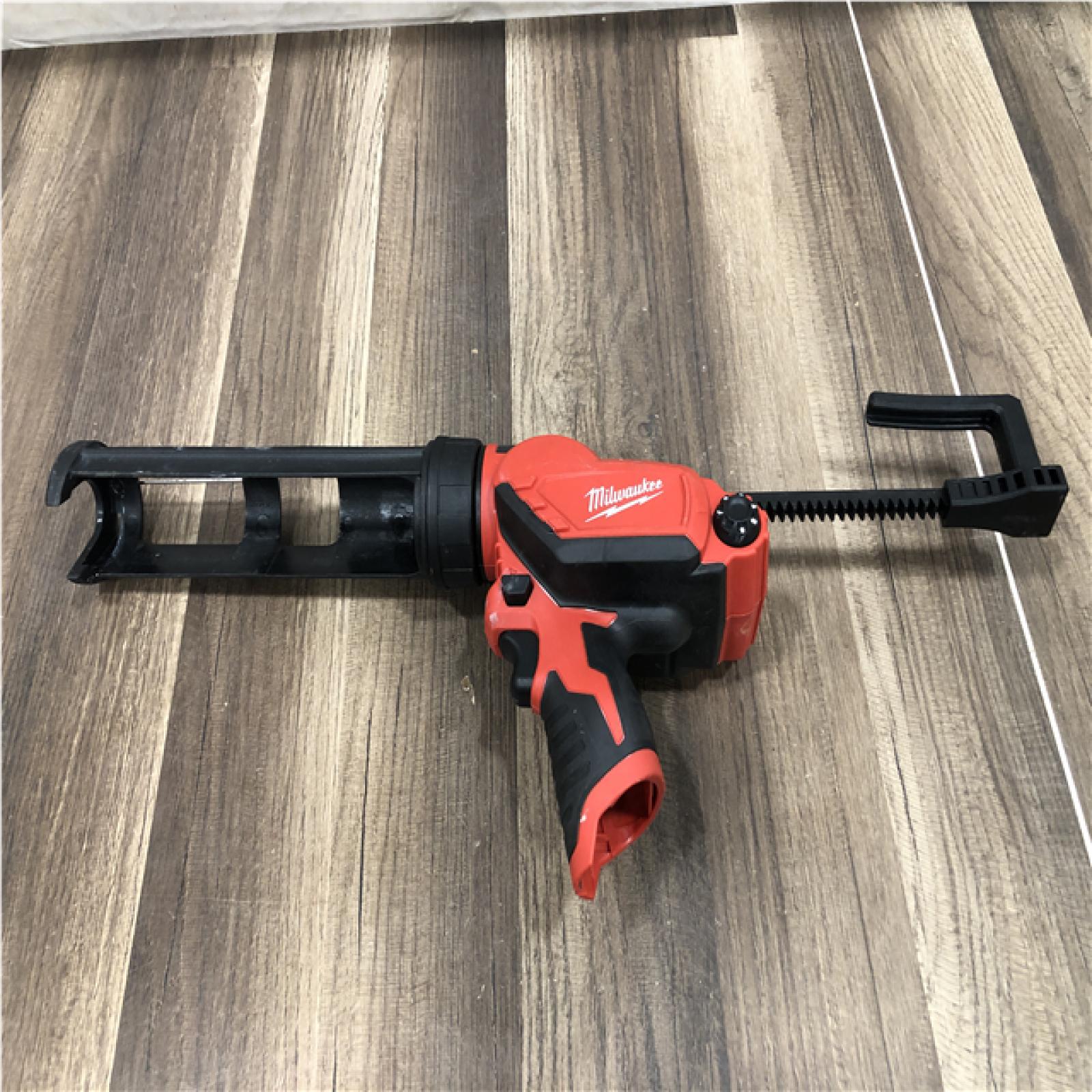 AS-IS Milwaukee 12V Lithium-Ion Cordless 10 oz. Adhesive and Caulk Gun (Tool-Only)