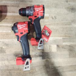 HOUSTON LOCATION - AS-IS (APPEARS LIKE NEW) Milwaukee FUEL 18V Lithium-Ion Brushless Cordless Hammer Drill and Impact Driver Combo Kit