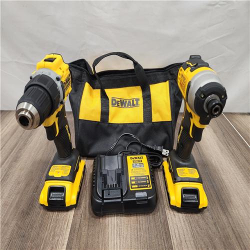 AS-IS DEWALT ATOMIC 20-Volt MAX Lithium-Ion Cordless Combo Kit (2-Tool) with (2) 2.0Ah Batteries, Charger and Bag