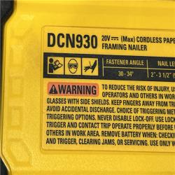 AS-IS DEWALT 20V 30 Degree Cordless Framing Nailer (Tool-Only)