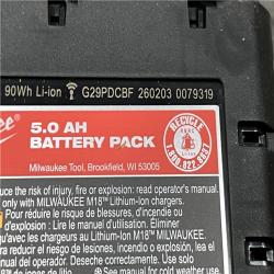 AS-IS Milwaukee 18-Volt Lithium-Ion XC Extended Capacity 5.0 Ah Battery Pack (2-Pack)