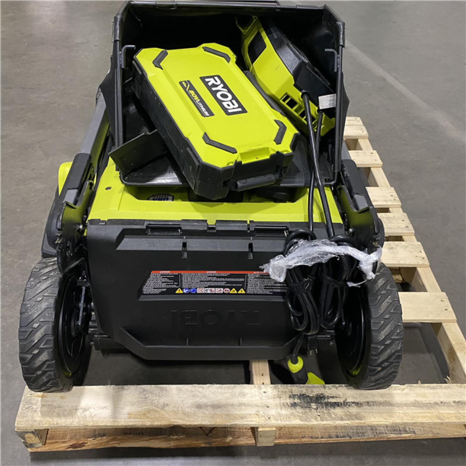 Dallas Location - As-Is RYOBI 80V HP Brushless Battery Cordless Electric 30 in.Lawn Mower with Battery and Charger