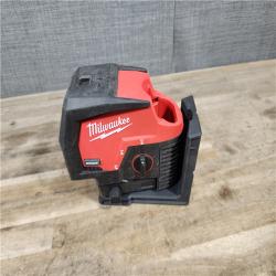 HOUSTON LOCATION - AS-IS M12 12-Volt Lithium-Ion Cordless Green 125 Ft. Cross Line and Plumb Points Laser Level (Tool-Only)