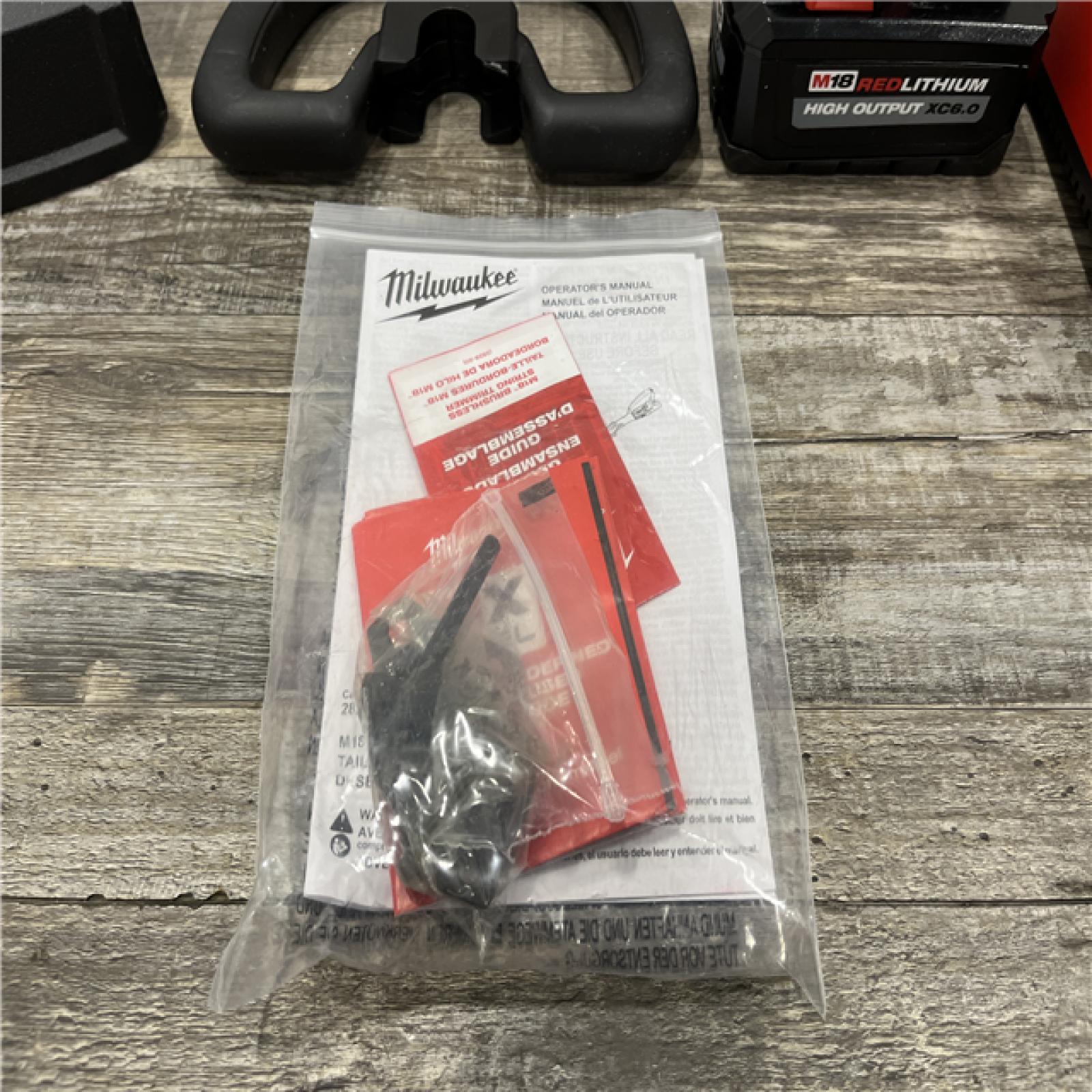 AS-IS Milwaukee Brushless 18V 16 in. Cordless Battery Powered String Trimmer Kit