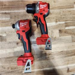 HOUSTON LOCATION - AS-IS Milwaukee 18-Volt Lithium-Ion Brushless Cordless Compact Hammer Drill/Impact Combo Kit