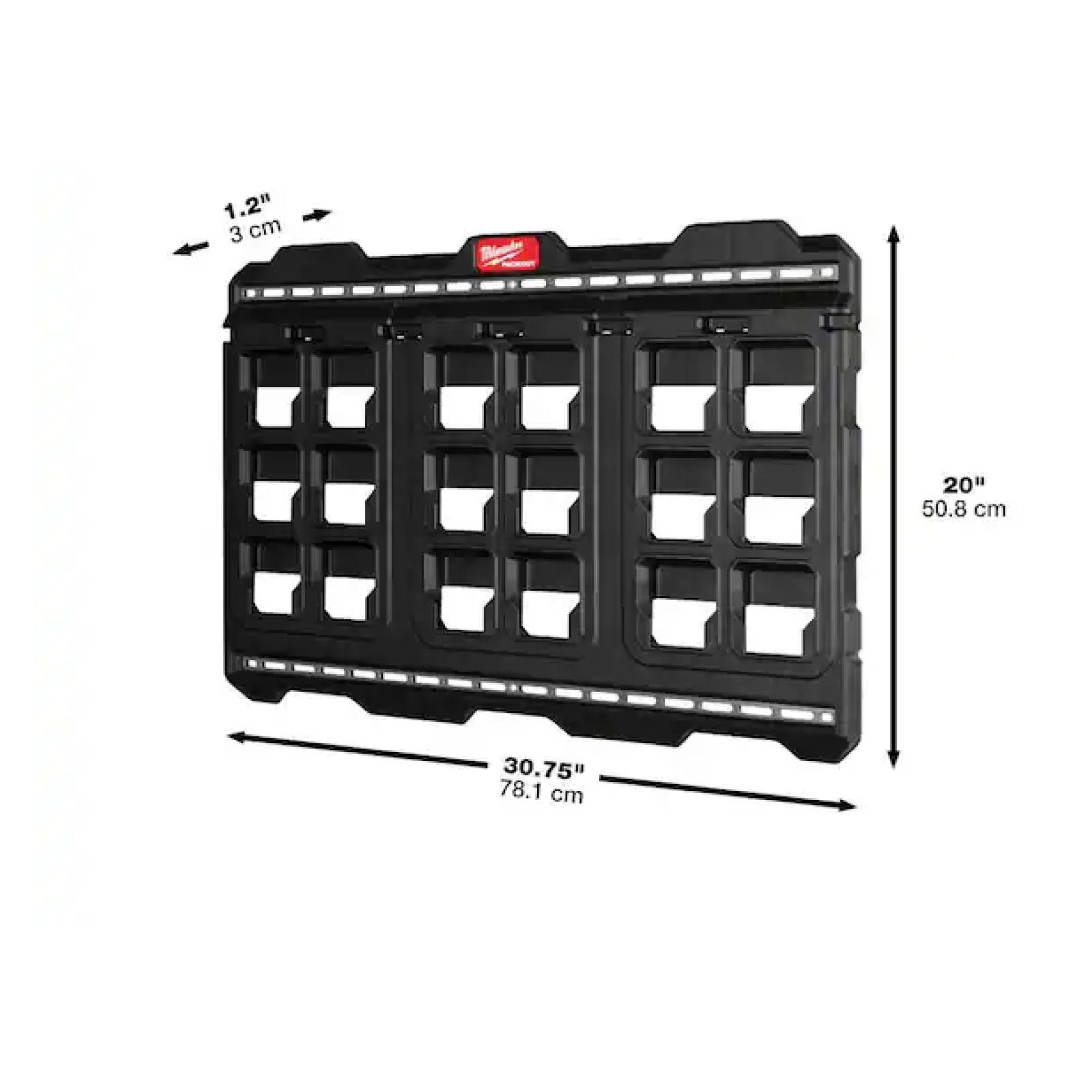 DALLAS LOCATION - Milwaukee 20 in. x 30.75 in. Wall Plate in Black - 42 UNITS