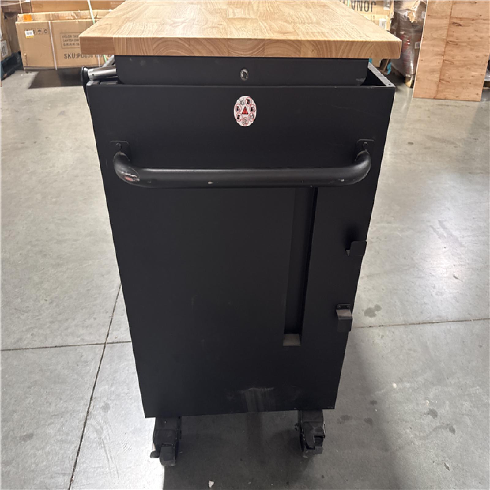 CALIFORNIA AS-IS HUSKY 72 inch HEAVY DUTY MOBILE WORKBENCH