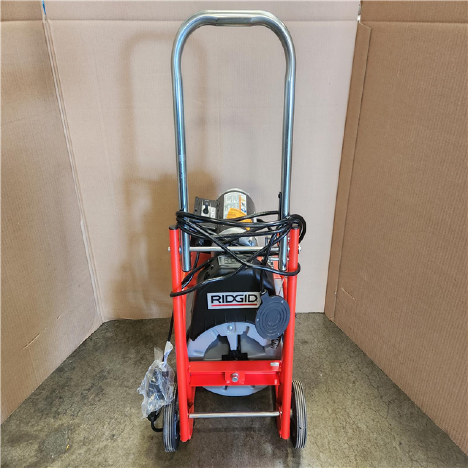 Phoenix RIDGID K-400 Drain Cleaning Snake Auger 120-Volt Drum Machine with C-32IW 3/8 in. x 75 ft. Cable