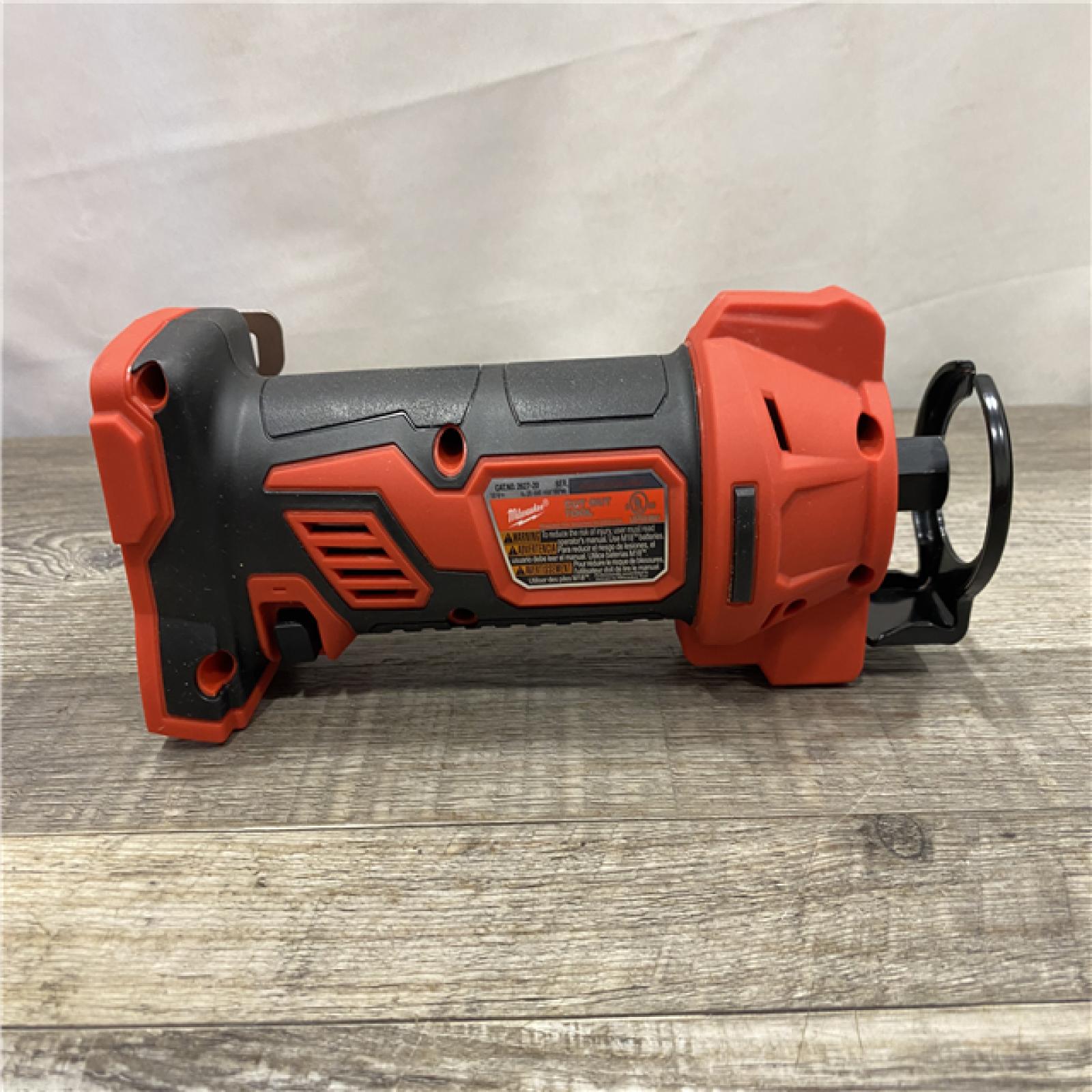 AS-IS Milwaukee 18V Lithium-Ion Cordless Drywall Cut Out Rotary Tool (Tool-Only)