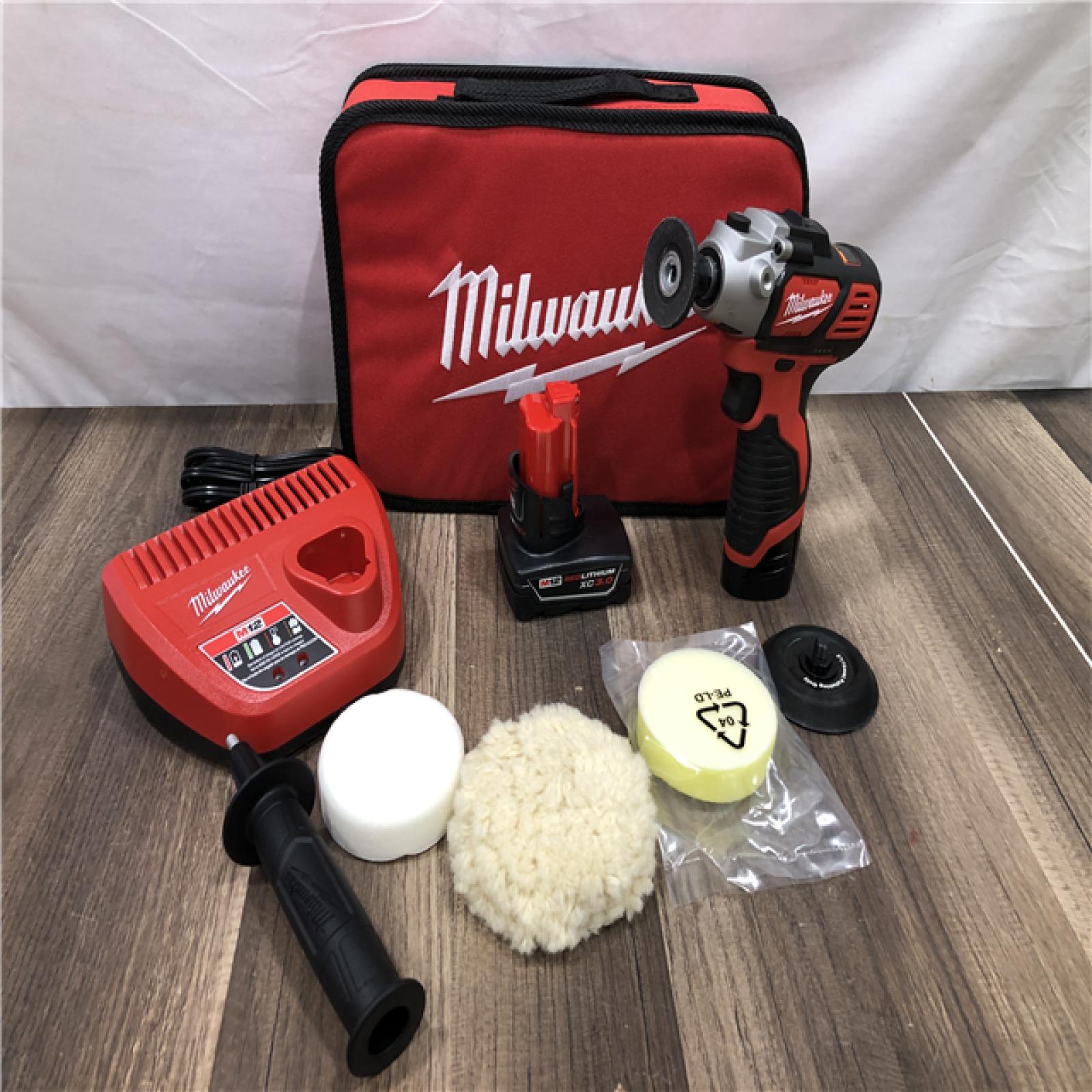AS-IS Milwaukee M12 12V Lithium-Ion Cordless Variable Speed Polisher/Sander Kit