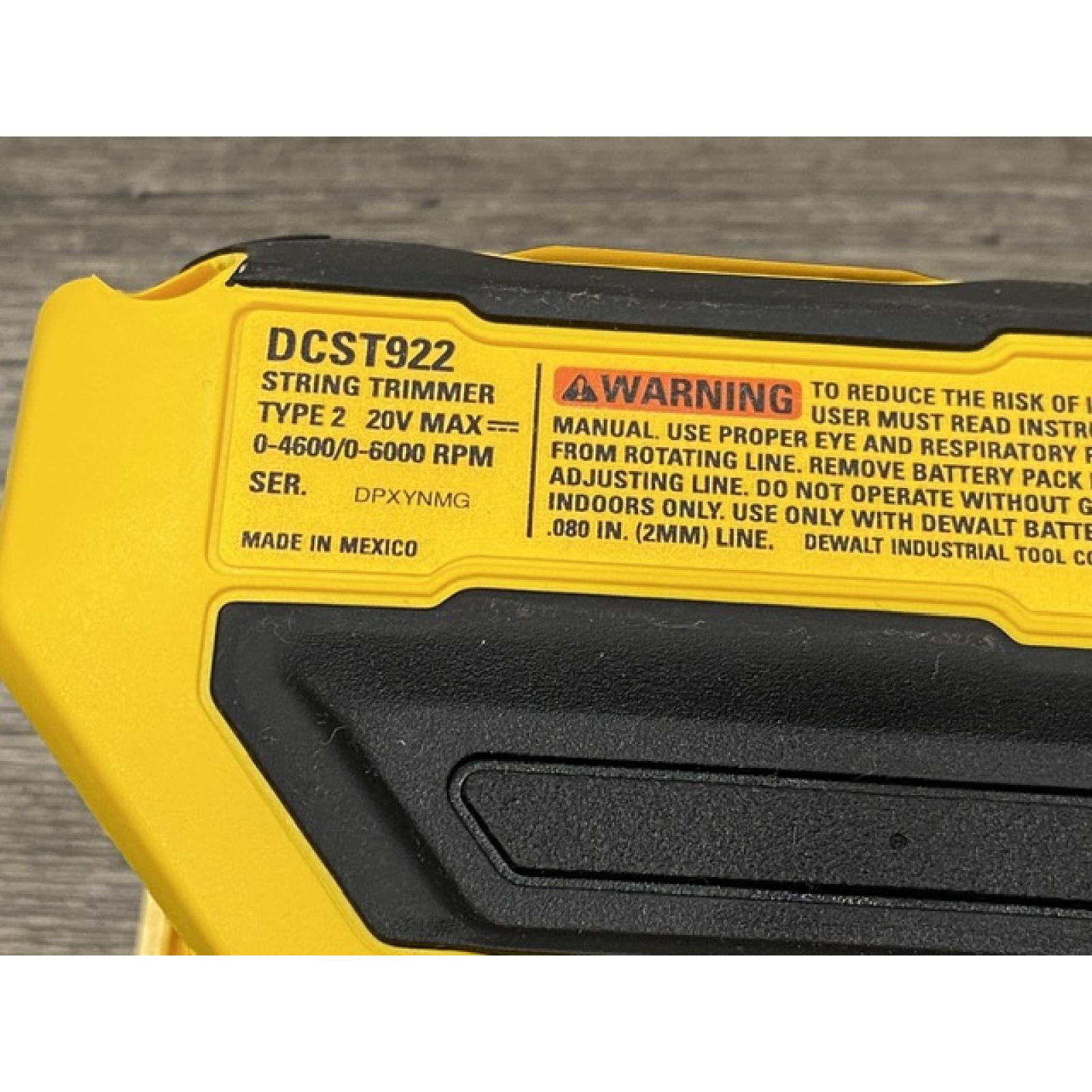 AS-IS DEWALT 20V MAX 14 in. Brushless Cordless Battery Powered Foldable String Trimmer Kit