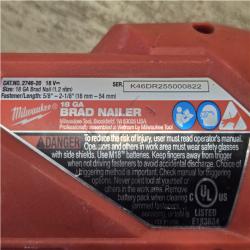 AS-IS  Milwaukee FUEL 18-Volt Lithium-Ion Brushless Cordless Gen II 18-Gauge Brad Nailer (Tool-Only)
