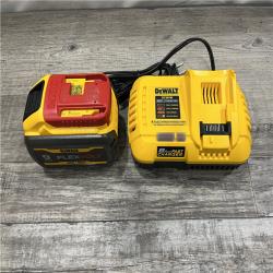 AS-IS DEWALT 20V/60V MAX FLEXVOLT Lithium-Ion 9.0Ah Battery and Charger Starter Kit
