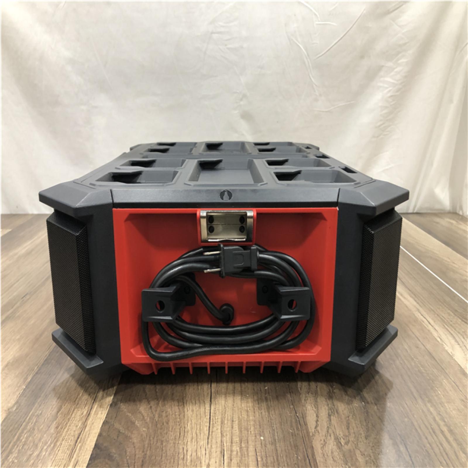 AS-IS Milwaukee Lithium-Ion Cordless PACKOUT Radio/Speaker with Built-In Charger