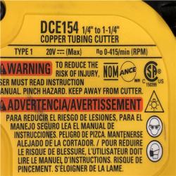 AS-IS DEWALT 20-Volt MAX XR Copper Cutter (Tool Only)
