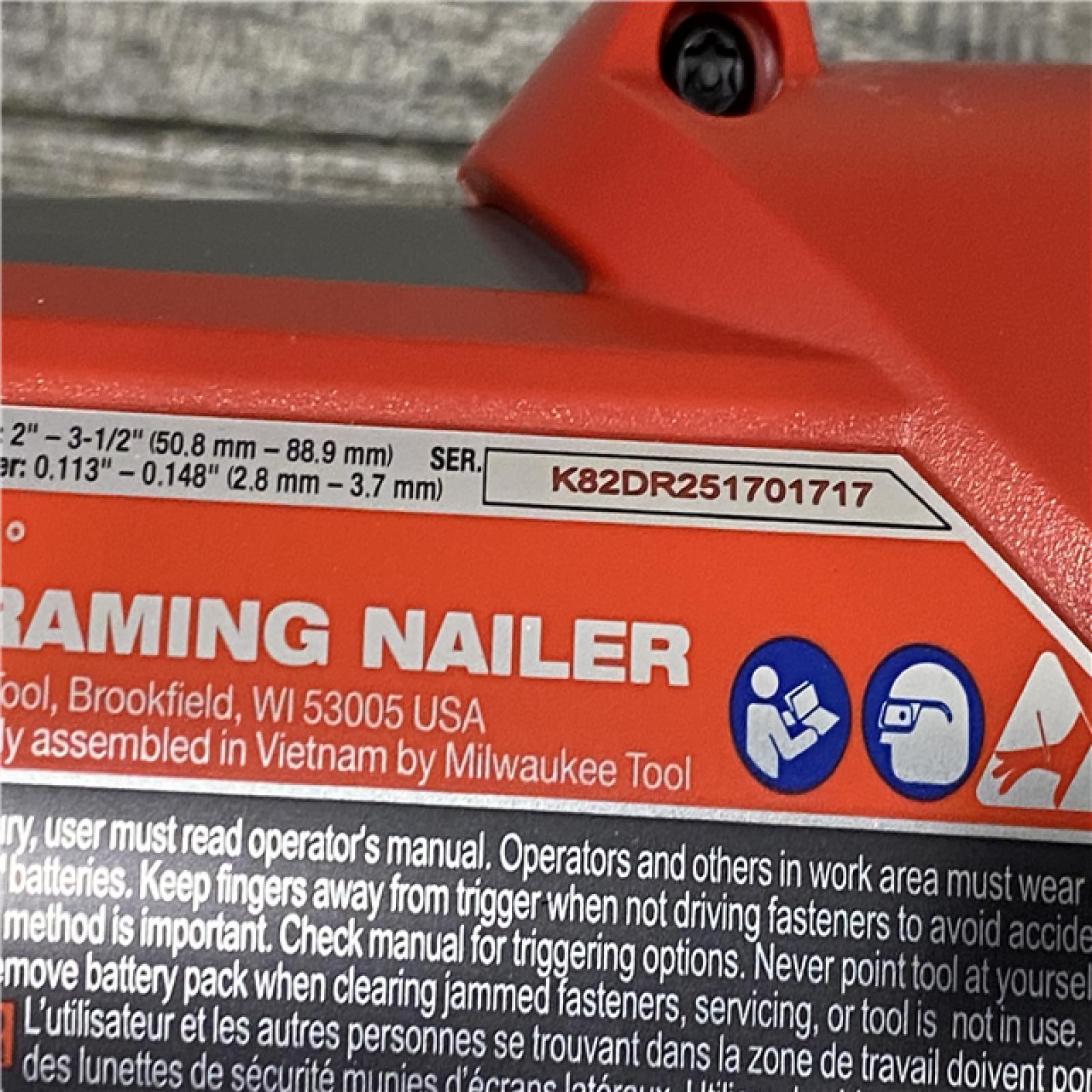 AS-IS Milwaukee FUEL 3-1/2 in. 18-Volt 21-Degree Lithium-Ion Brushless Cordless Framing Nailer (Tool-Only)