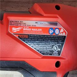 HOUSTON LOCATION - AS-IS Milwaukee FUEL 18-Volt Lithium-Ion Brushless Cordless Gen II 18-Gauge Brad Nailer (Tool-Only)