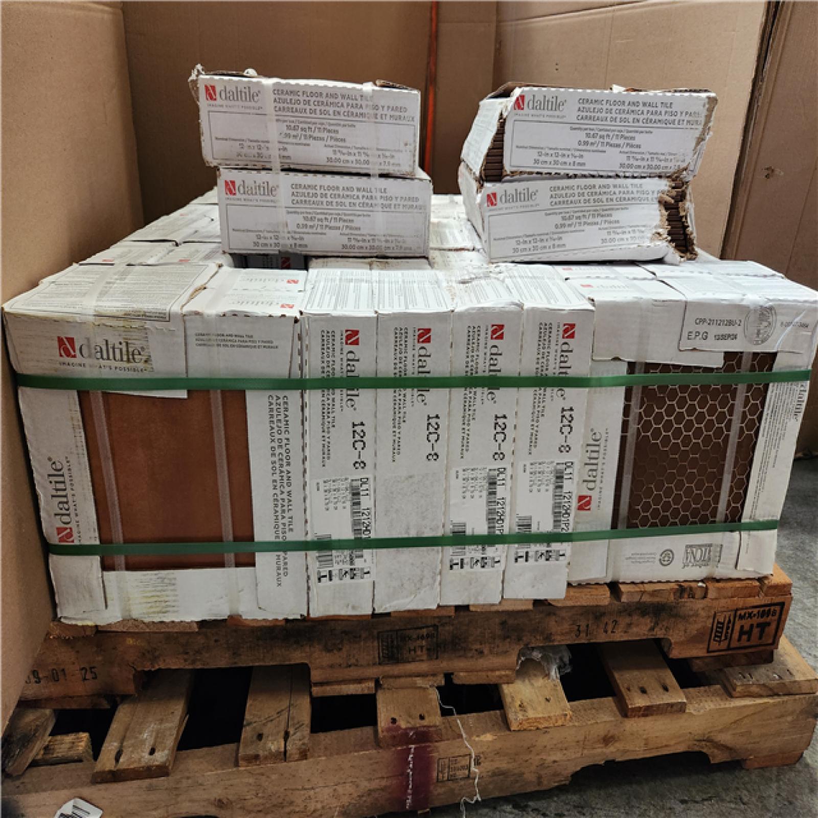 Phoenix Location AS-IS Daltile Delrona Saltillo Matte 12 in. x 12 in. Glazed Ceramic Floor and Wall Tile (320 sq. ft./30 Case)