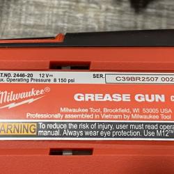 AS-IS Milwaukee 12V Lithium-Ion Cordless Grease Gun (Tool-Only)