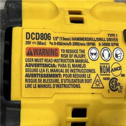 AS-IS DEWALT 20V XR Brushless Cordless 1/2 in. Hammer Drill (Tool-Only)
