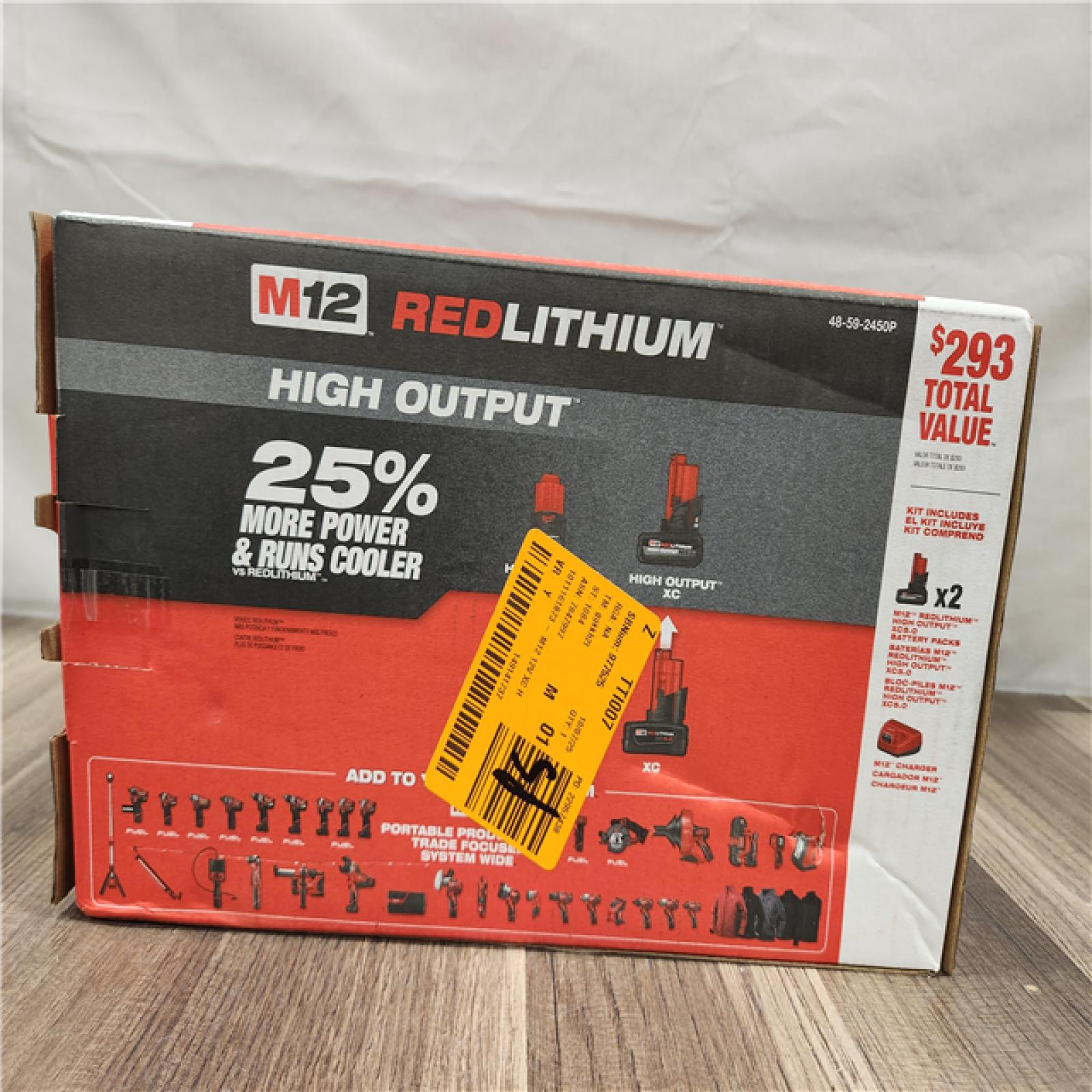 NEW- Milwaukee M12 12V Lithium-Ion XC High Output 5.0 Ah Battery Pack (2-Pack) Starter Kit with Charger