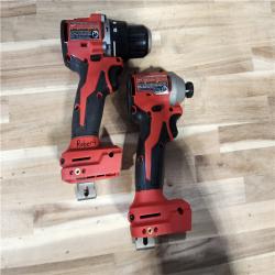 HOUSTON LOCATION - AS-IS Milwaukee 18V Lithium-Ion Brushless Cordless Compact Drill/Impact Combo Kit