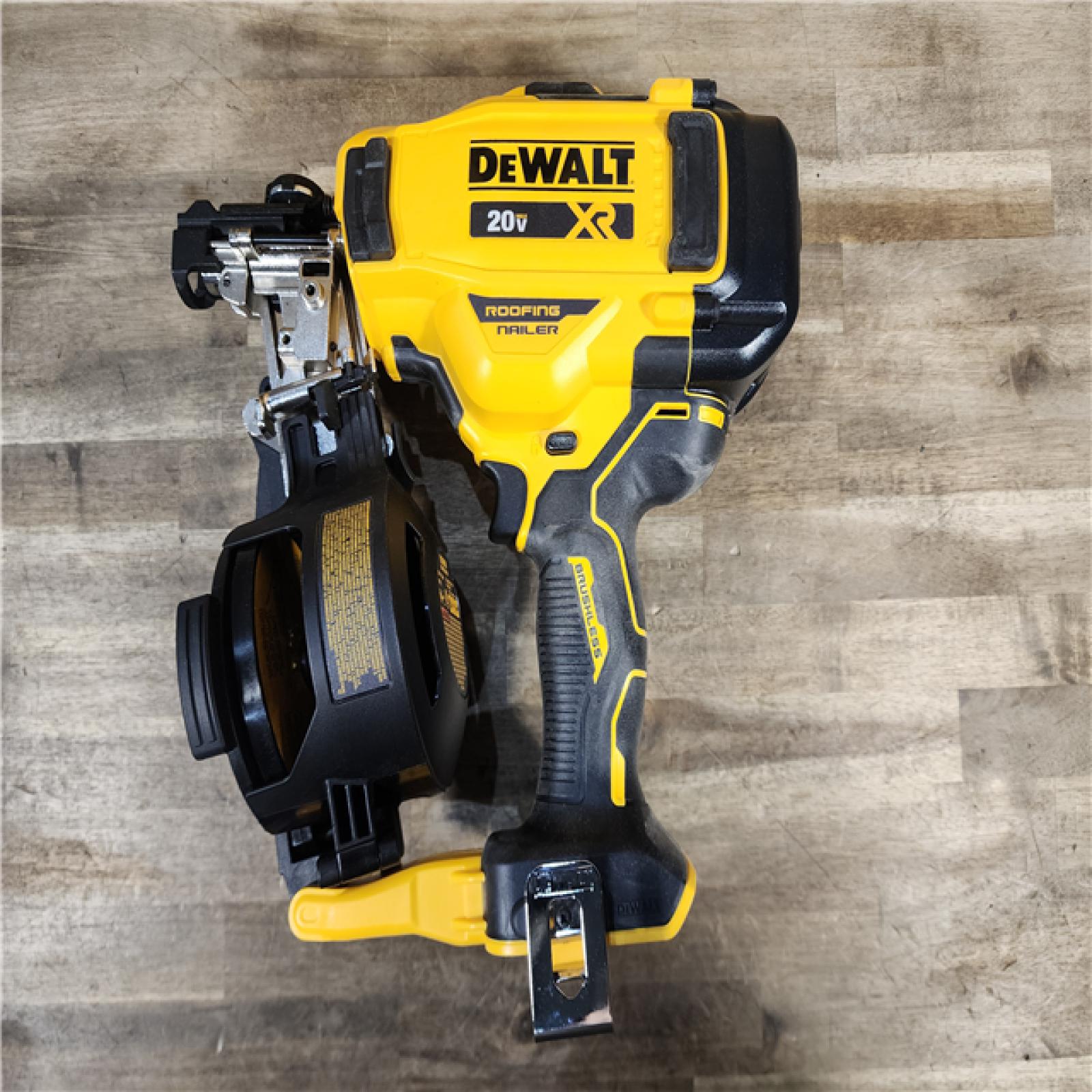 HOUSTON LOCATION - AS-IS DeWalt DCN45RNB 20V Max 15 Degree Cordless Coil Roofing Nailer (Tool Only)