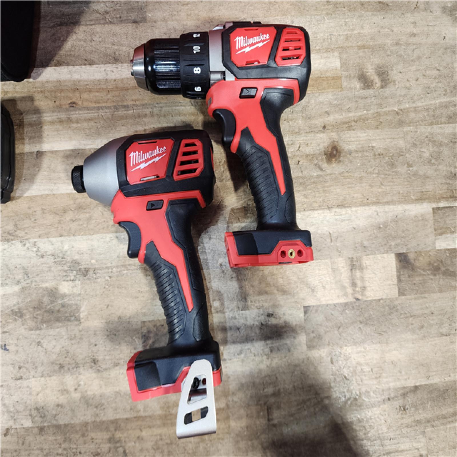 HOUSTON LOCATION - AS-IS Milwaukee M18 Brushed Cordless (2-Tool) Drill/Driver and Impact Driver Kit