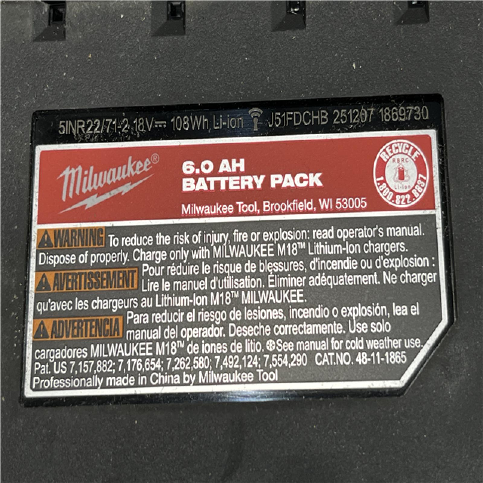 AS-IS Milwaukee 18-Volt Lithium-Ion High Output Starter Kit