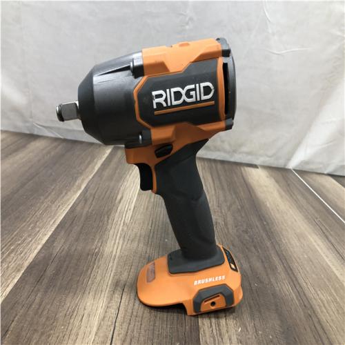 AS-IS RIDGID 18V Brushless Cordless 4-Mode 1/2 in. Mid-Torque Impact Wrench with Friction Ring (Tool Only)