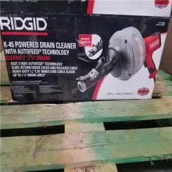 CALIFORNIA AS-IS RIDGID K-45 POWERED DRAIN CLEANER